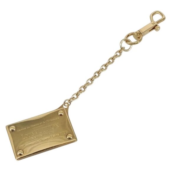 LOUIS VUITTON Porte Cre Aventur Charm metal Gold M95280 LV Auth bs29083 - Picture 1 of 9